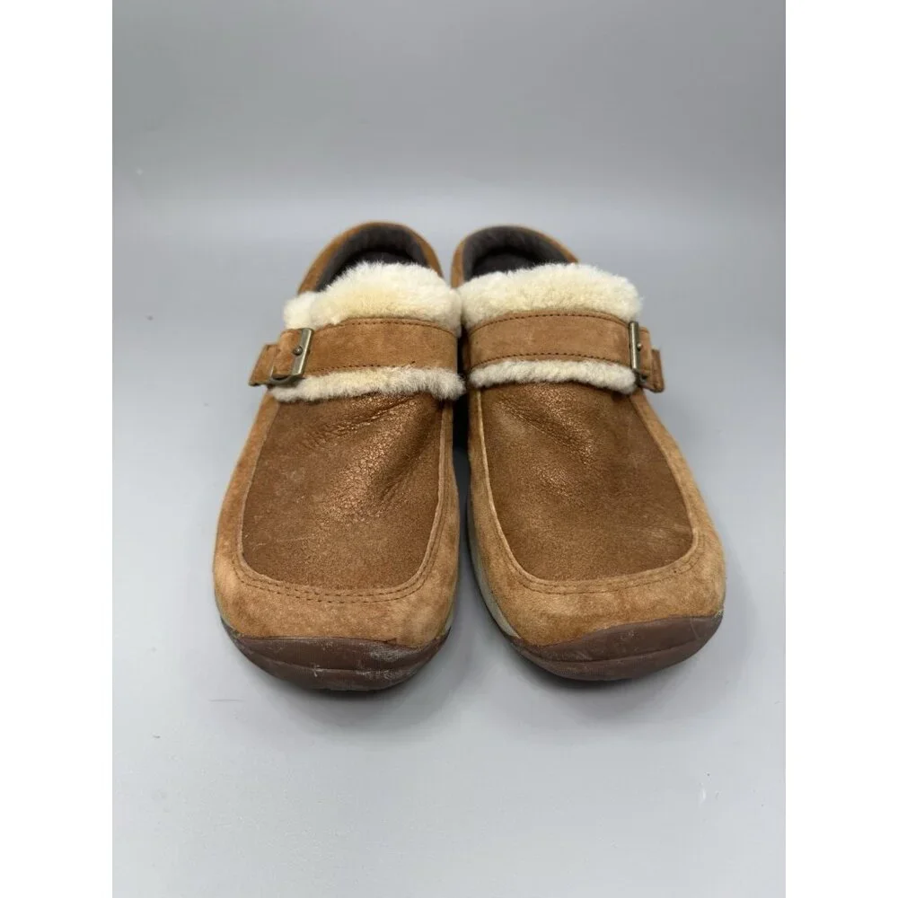 Merrell Encore Buckle Womens Size 8 Puff Cocoa Brown Closed Toe Slip On Clogs - Picture 4 of 7
